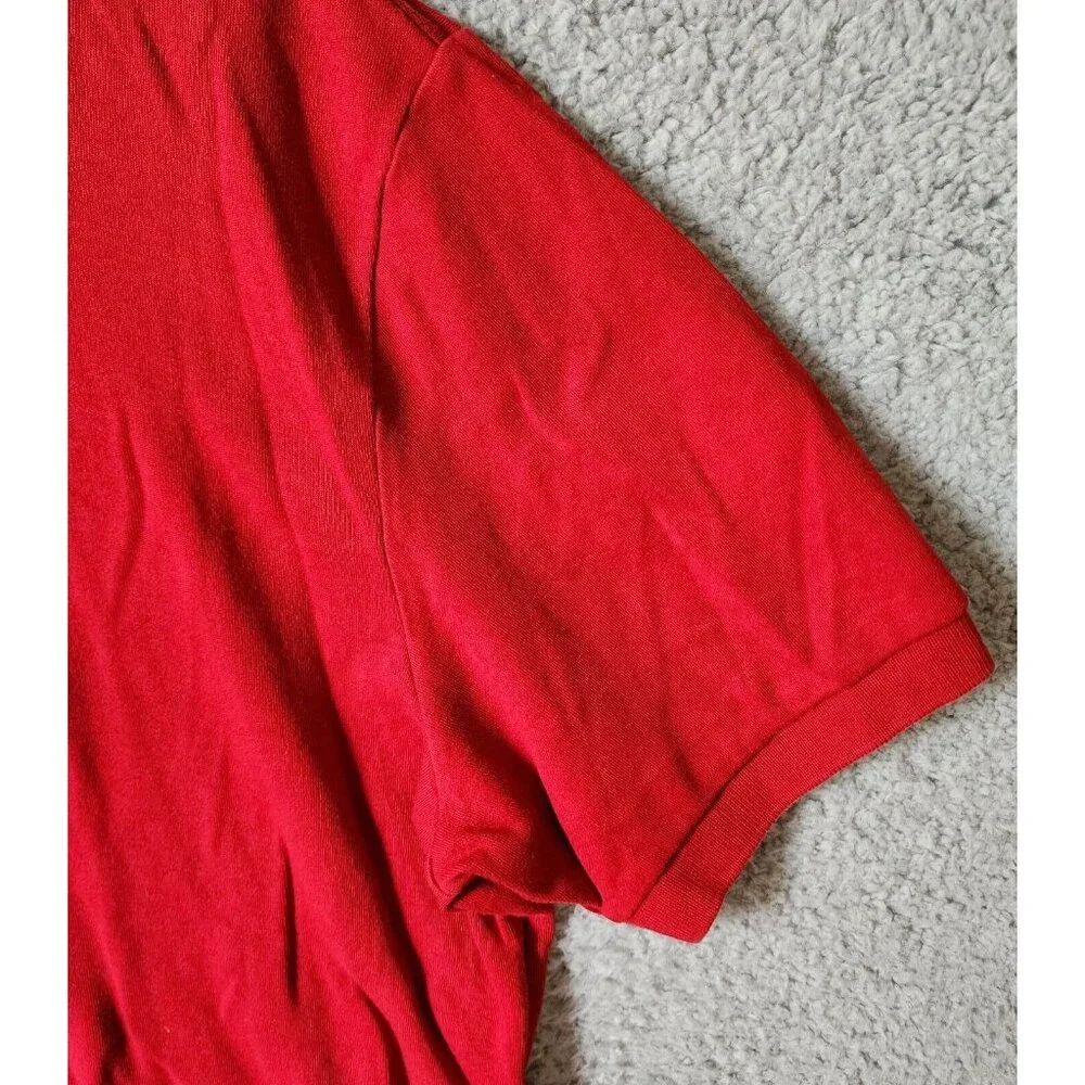 Polo by Ralph Lauren Classic Red Short Sleeve Polo Shirt Size Medium 100% Cotton